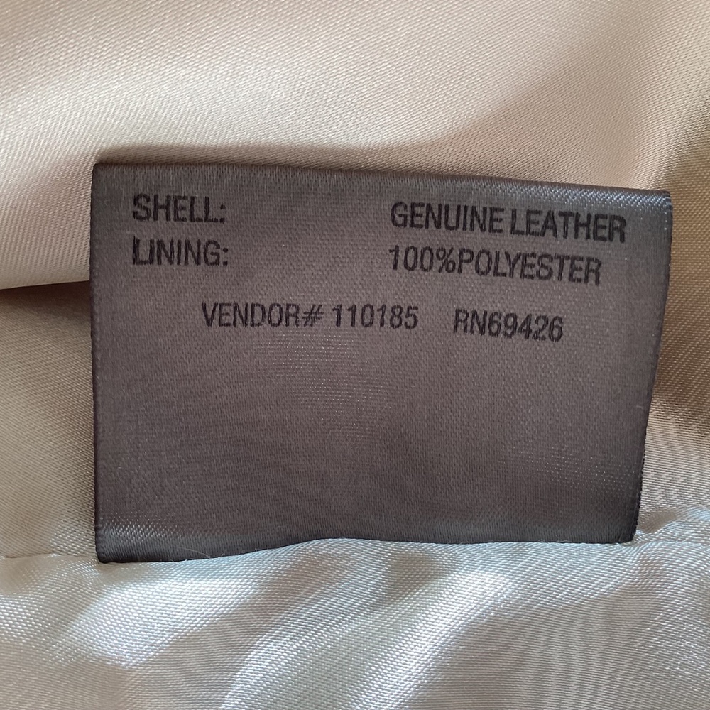 Wilsons Leather Cream Stitch Detail Fully Lined Leather Jacket - Picture 10 of 11